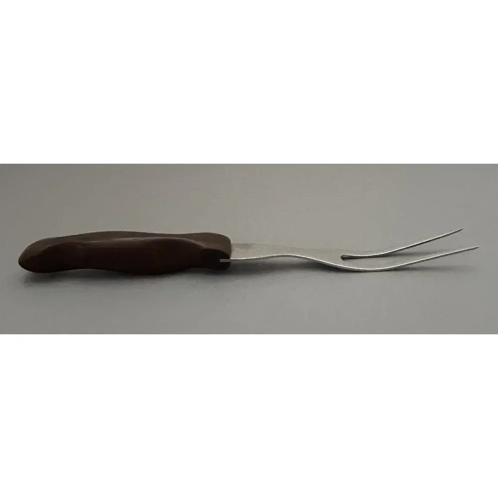 Cutco No. 27 Carving Fork Vintage Brown Handle Made in USA